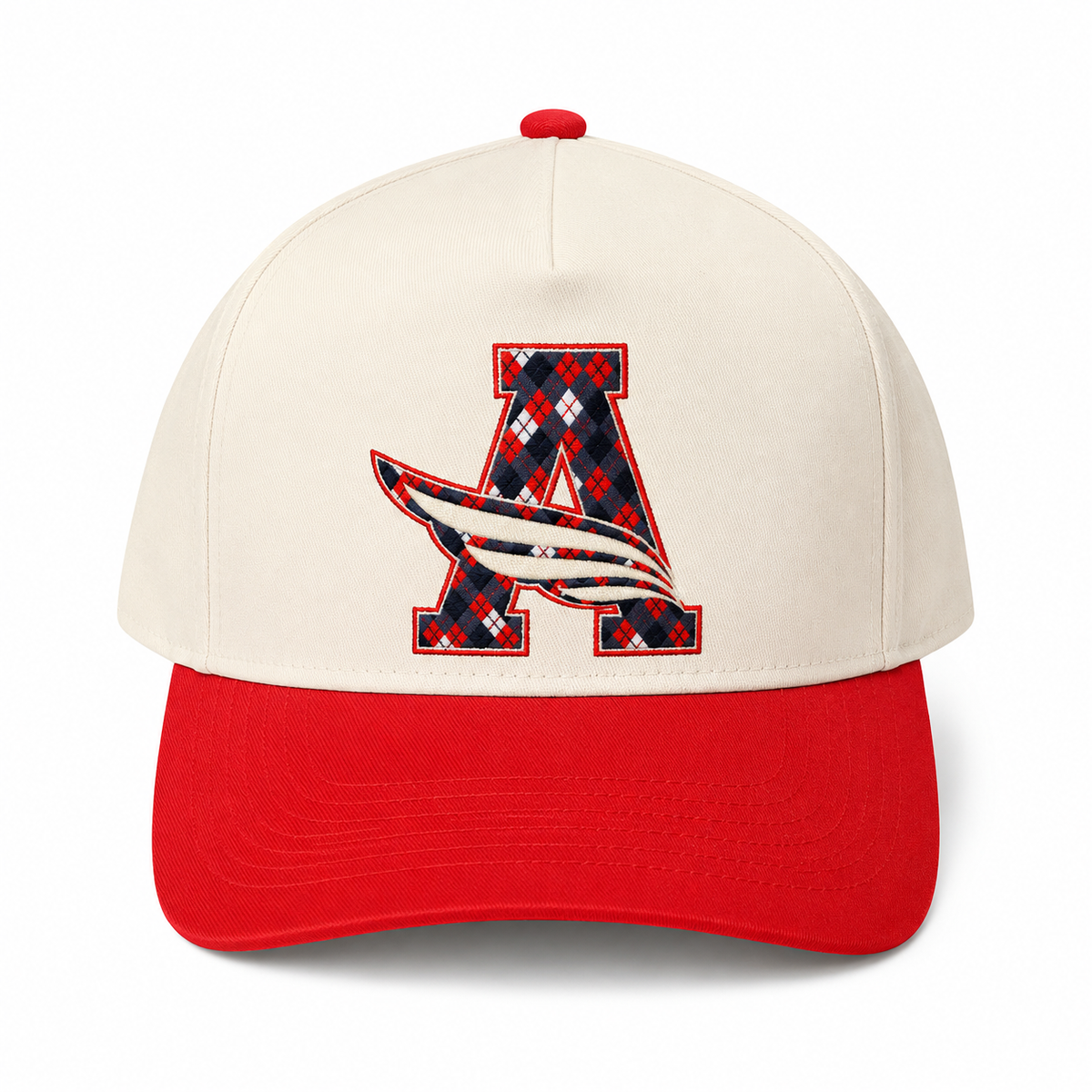 Argyle A argyle print hat